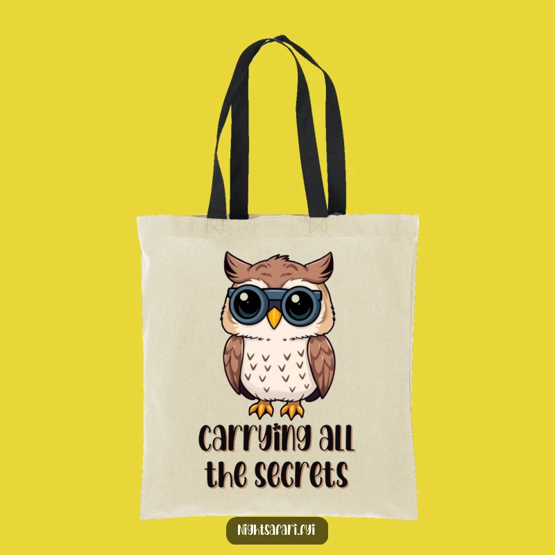 Funny Owl Tote Bag: Curious Peering - Hilarious Gift!