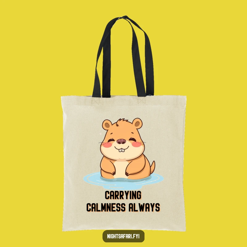 Funny Capybara Tote Bag: Your Go-To for Relaxed Errands