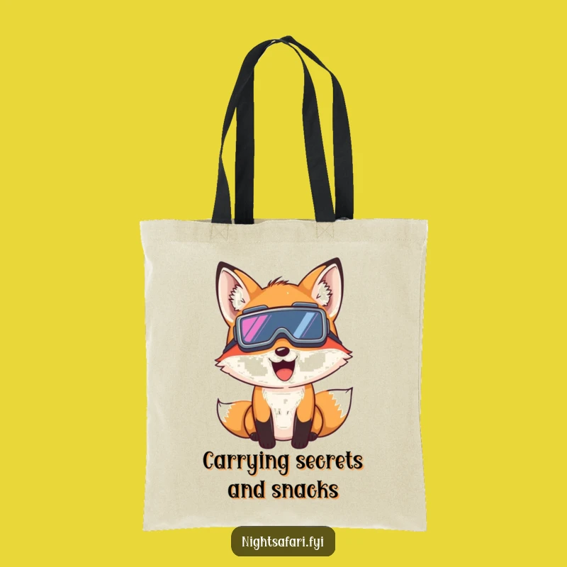 Funny Fox Night Vision Tote Bag: Carry Your Secrets With Giggling Style Gift