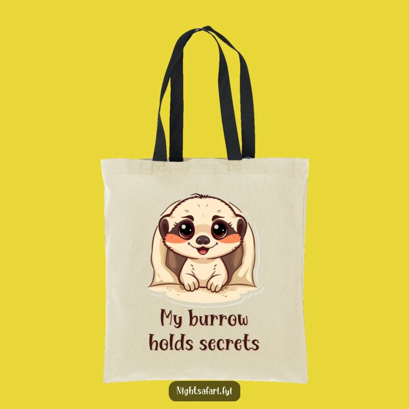 Funny Meerkat Eco Tote Bag: Carry Your Day with a Cheerful Peeker's Charm Gift