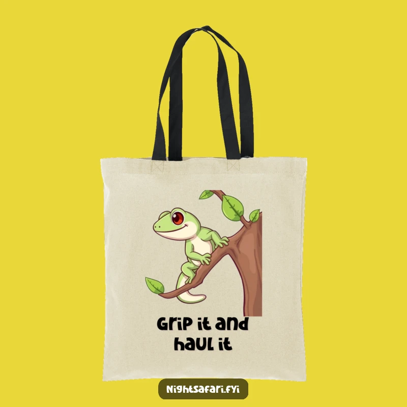 Funny Gecko Tote Bag: Cheerful & Practical Bag for Everyday Adventures